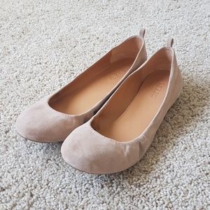 J Crew Suede Saddle Anya Flats Size 7.5